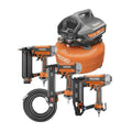 2026 Portable electric flat compressor (6 gallons) with 18GA brad nailer, 16GA straight nailer and 18GA stapler R69603FK