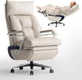 2026 M80 executive chair with two motors and footrest, for tall and heavy people, up to 190 kg, beige
