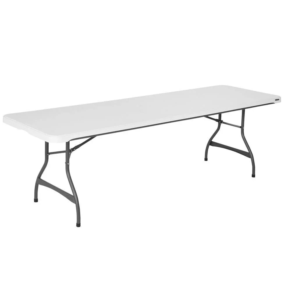 2026 Lifetime 4-Pack Commercial Stackable Folding Table 8 Feet - White (80344)