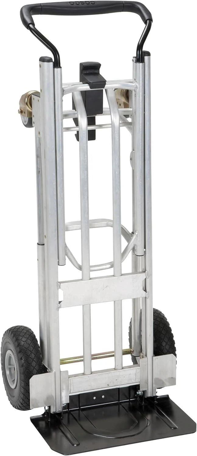 2026 4-in-1 folding hand truck with puncture-proof wheels
