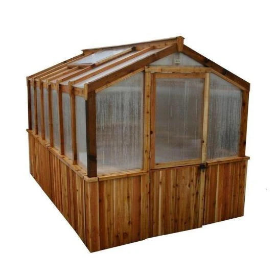2026 2025 8 ft. x 12 ft. cedar wood greenhouse