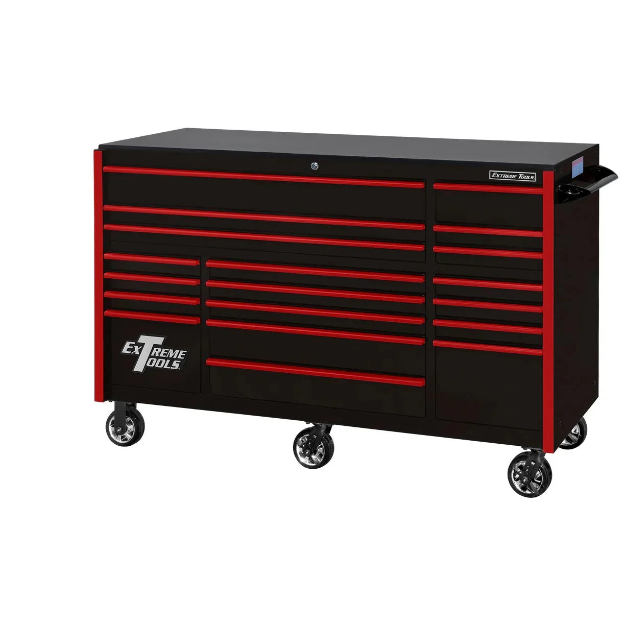 2026 Extreme Tools RX250 Series 72-inch x 30-inch Rolling Cart – 19 Drawers – 250 lb Drawer Slides