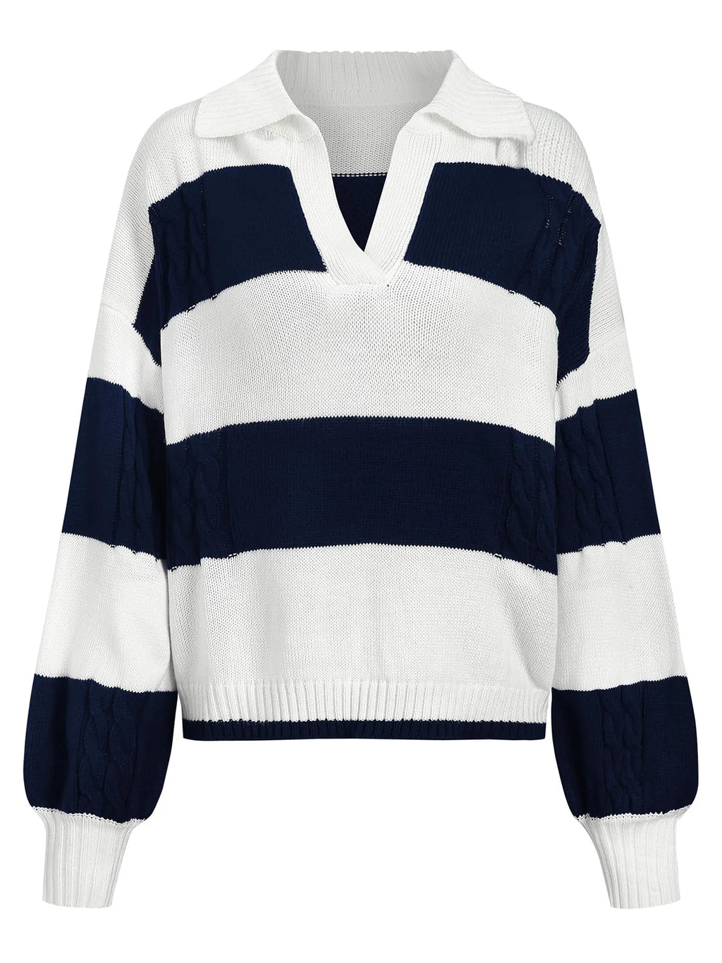 2026 Striped Long-Sleeve Jumper