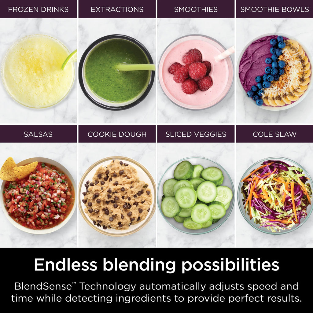 2026 Ninja Detect Kitchen System Power Blender + Processor with Blend Sense Technology, Silver, TB400