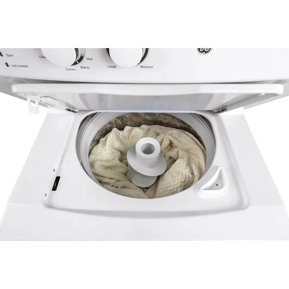 2026 Laundry Center 2025 with 3.8 cubic foot (approx. 108 liters) top-loading washing machine and 5.9 cubic foot (approx. 167 liters) electric dryer – White