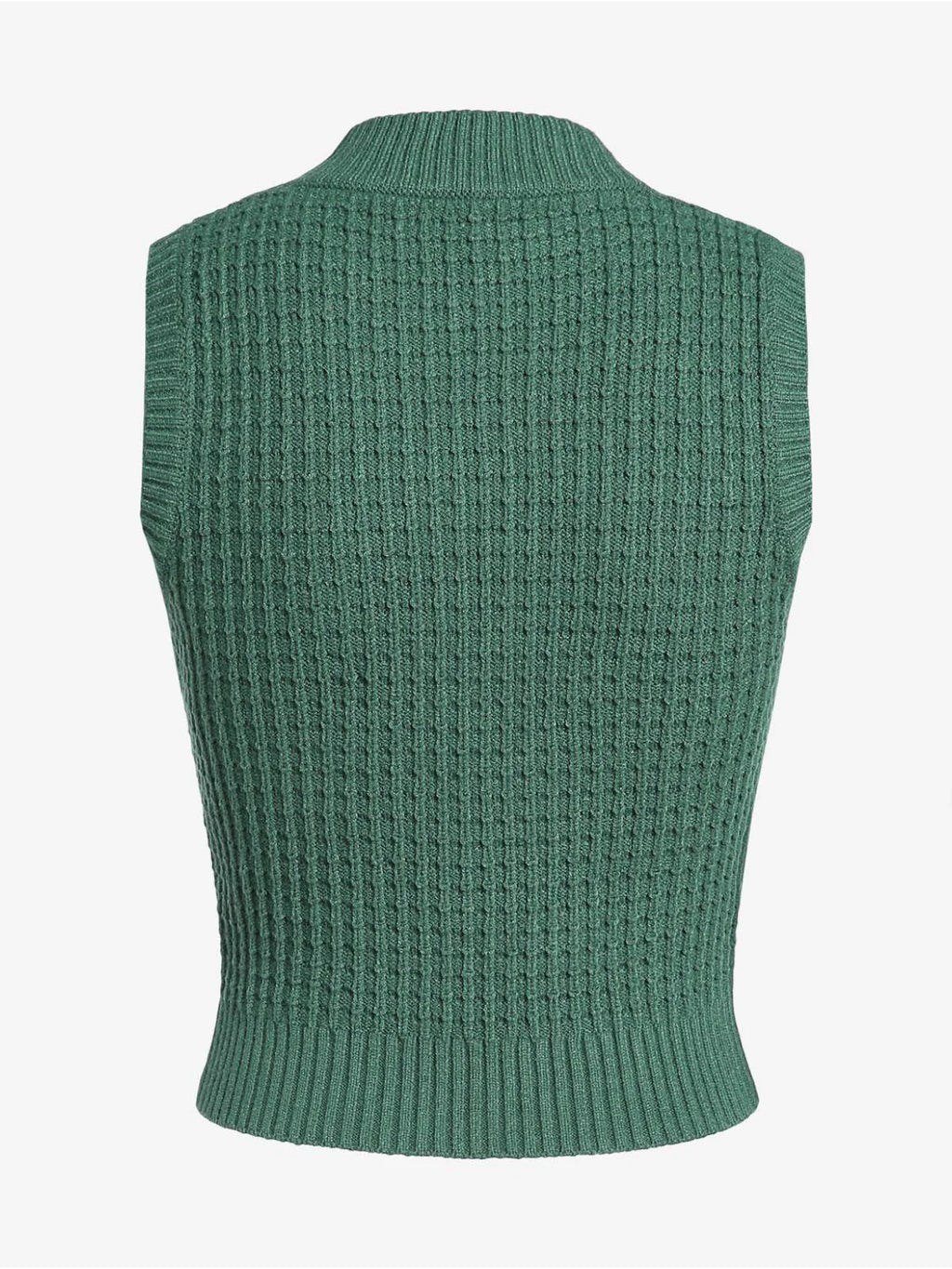 2026 Crew Neck Sleeveless Knit Sweater