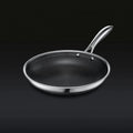 2026 HexClad 6-piece hybrid stainless steel cookware set (8 inch, 10 inch, 12 inch) with glass lids, one size, black
