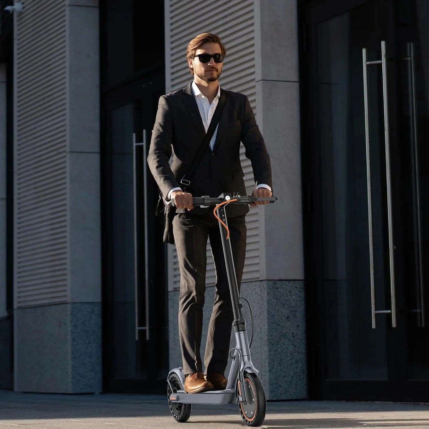 2026 Electric scooter, 350W/500W powerful motor, 8.5"/10" solid rubber tires, 19/22 mph, 28/21/12 mile range, dual brakes
