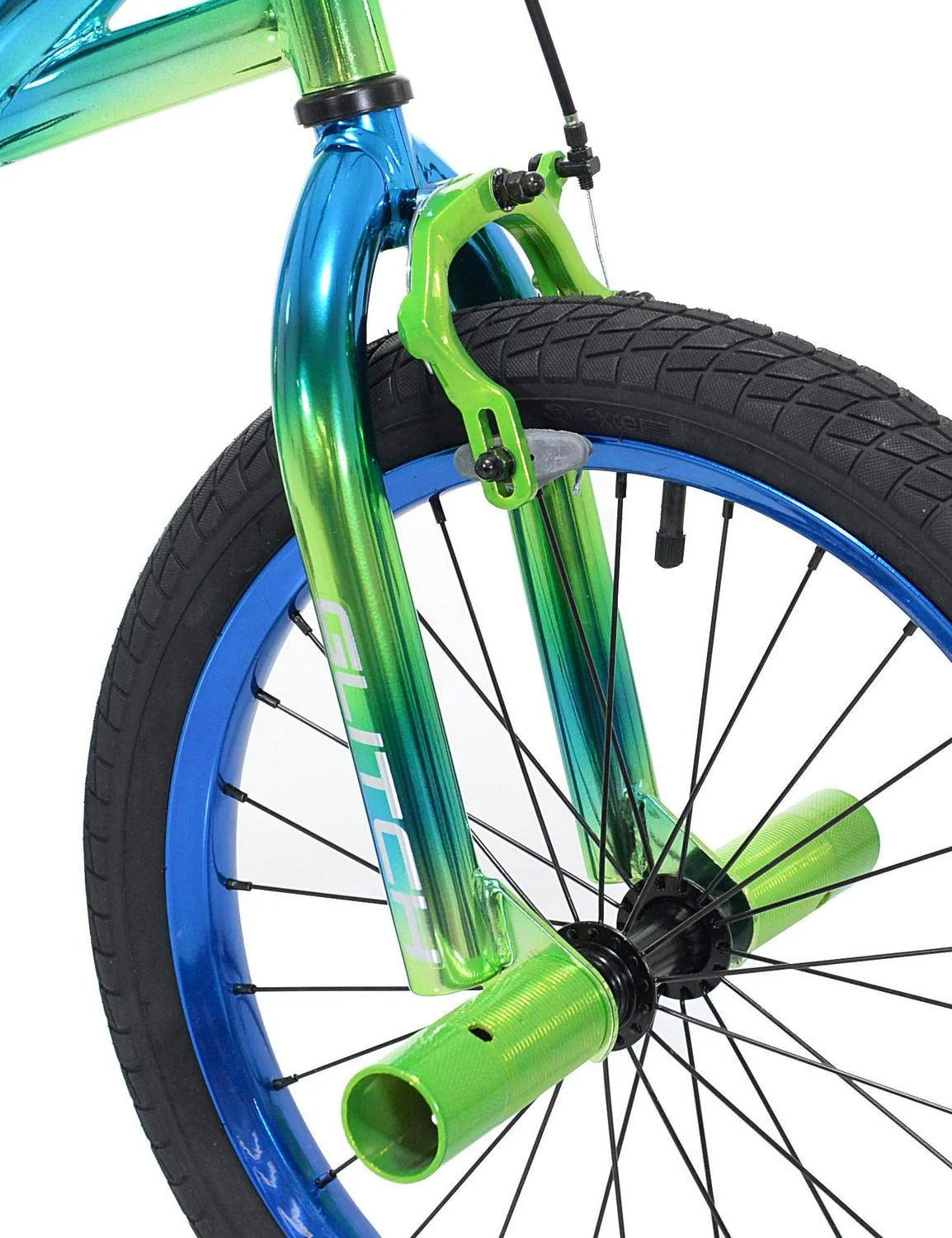 2026 Genesis 18 Glitch Boy’s BMX Bike, Blue/Green