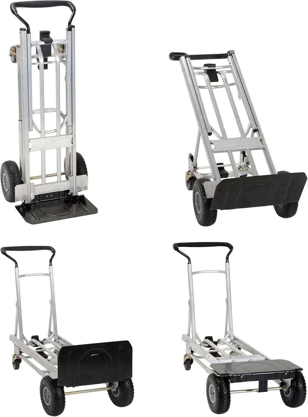2026 4-in-1 folding hand truck with puncture-proof wheels