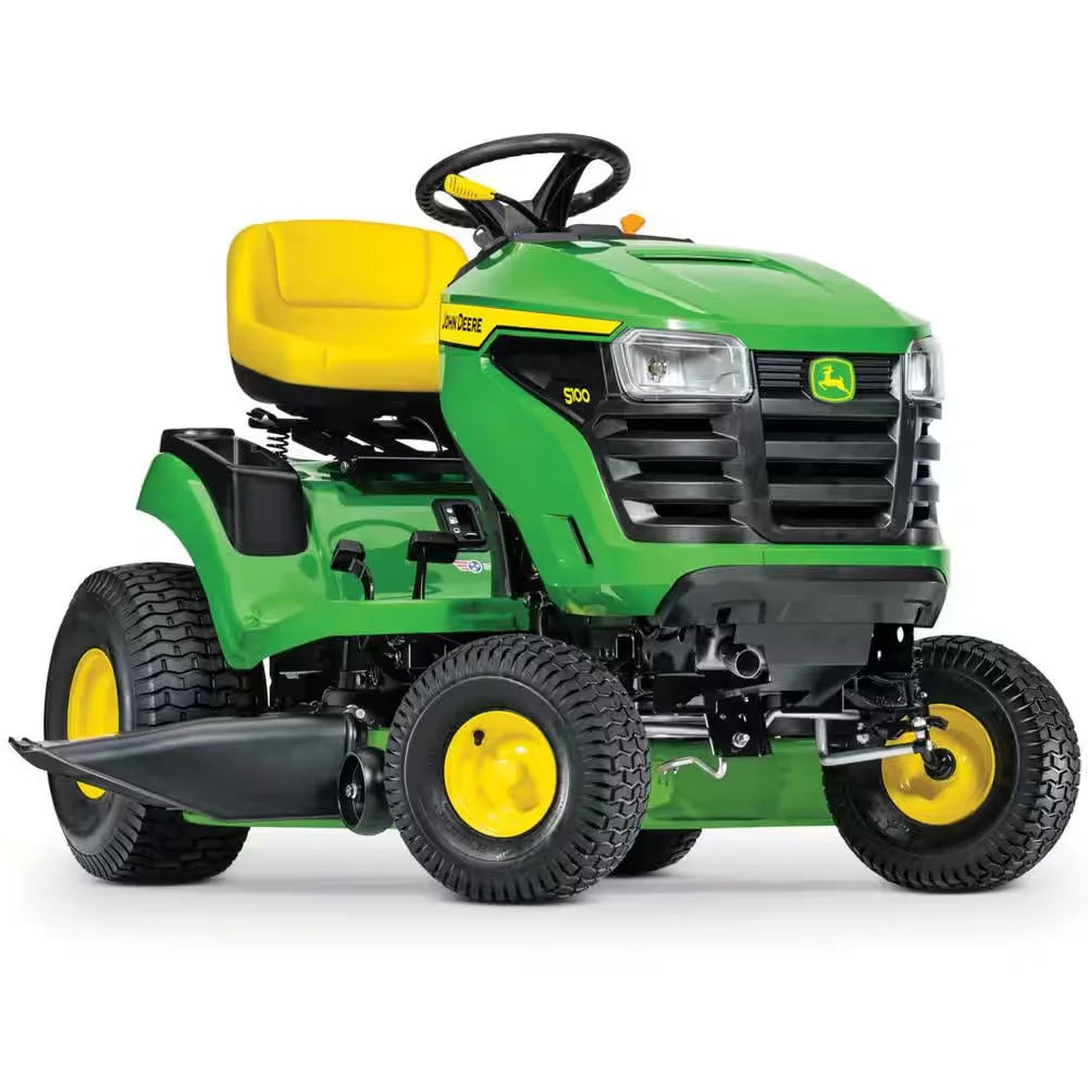 2026 John Deere S100 ride-on lawnmower, 107 cm (42 inch) cutting width – 17.5 hp petrol hydrostatic drive