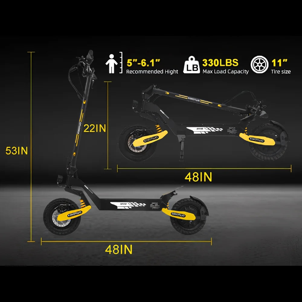 2026 Off Road Electric Scooter for Adults, 1200W Motor Fast E Scooter, Up to 28MPH Top Speed & 20Miles Long Range, 11" Off-Road Tires, 330lbs MAX Load, Foldable