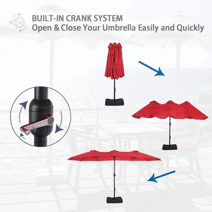 2026 8-piece patio dining set with parasol, garden furniture set with 6 swivel dining chairs with mesh covers