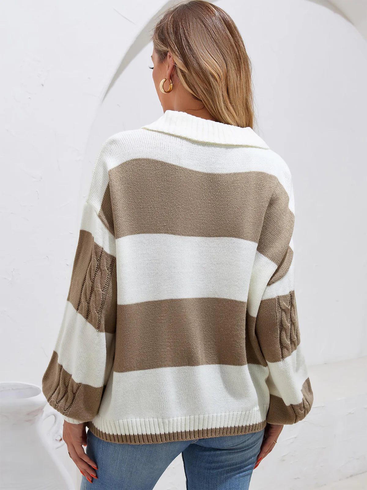 2026 Striped Long-Sleeve Jumper