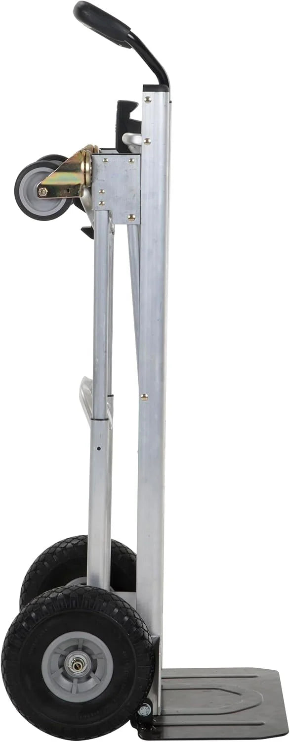 2026 4-in-1 folding hand truck with puncture-proof wheels