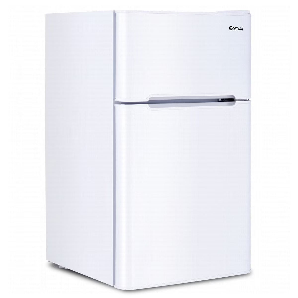 2026 Costway Refrigerator Small Freezer Cooler Fridge Compact 3.2 cu ft. Unit, Grey