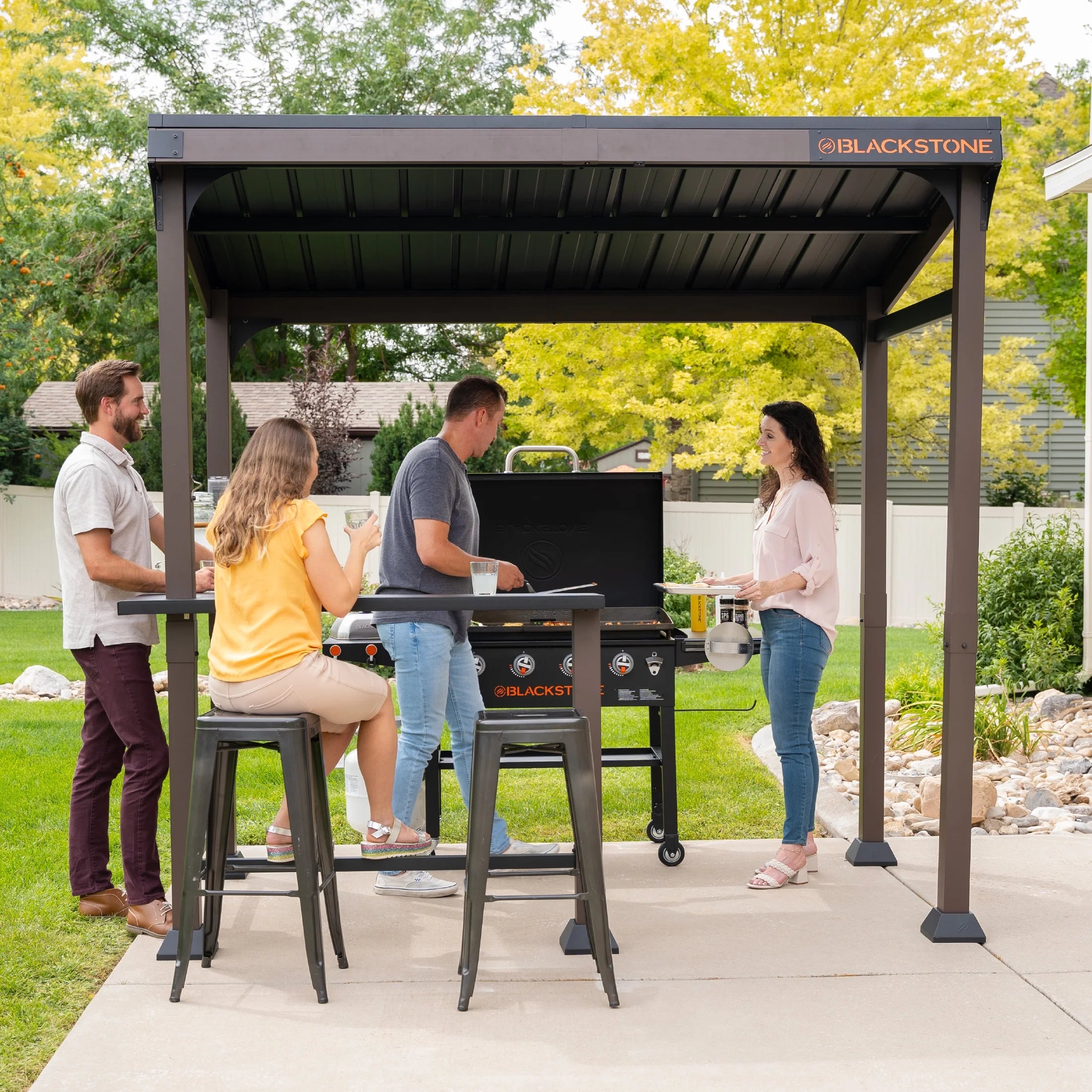 2026 Blackstone 5' x 8' Outdoor Griddle/Grill Pavilion Grill Gazebo