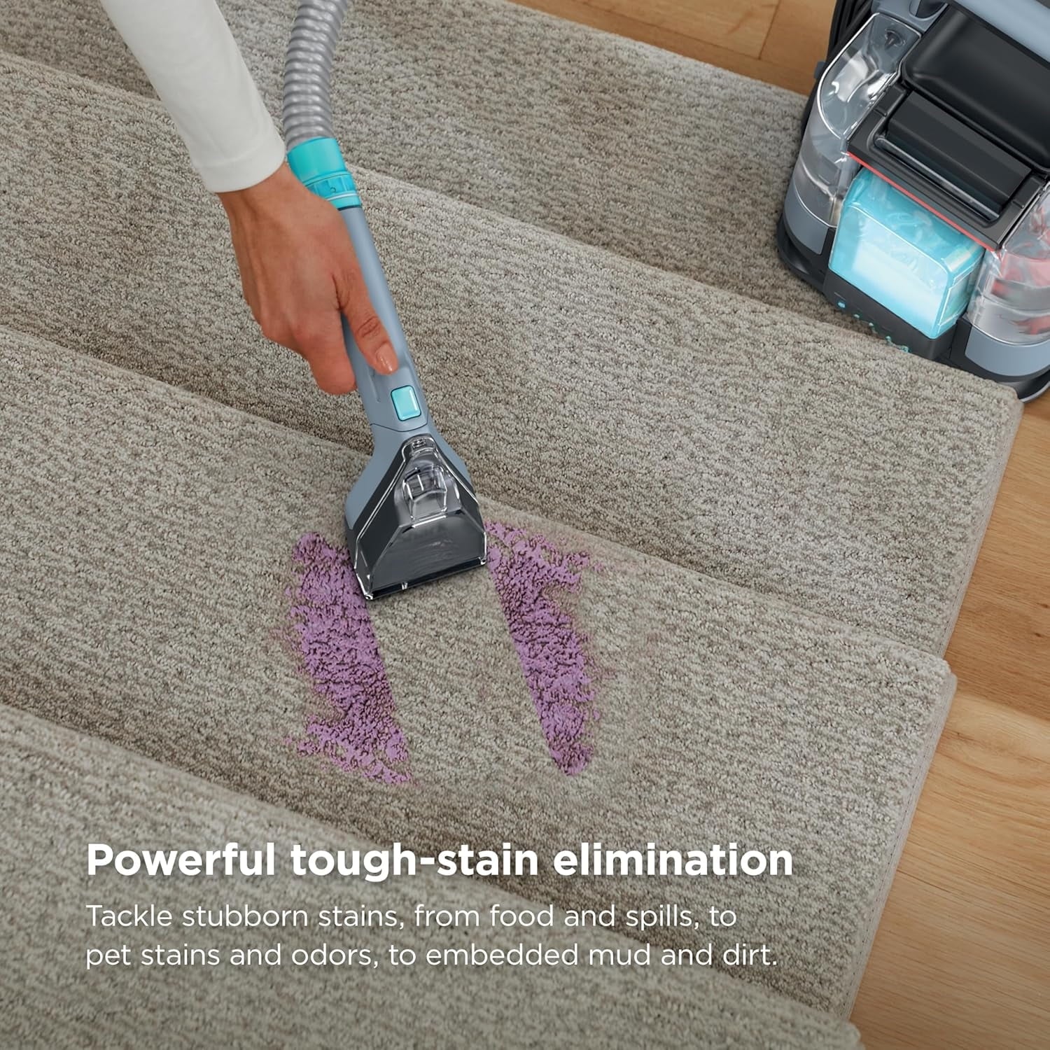 2026 "StainStriker Portable Carpet & Upholstery Cleaner, XL Tool & Full-Size Cleaning Solution, Stain & Odor Remover, Perfect for Car Interiors, 4 Tools, Nordic Blue, PX202BRN"
