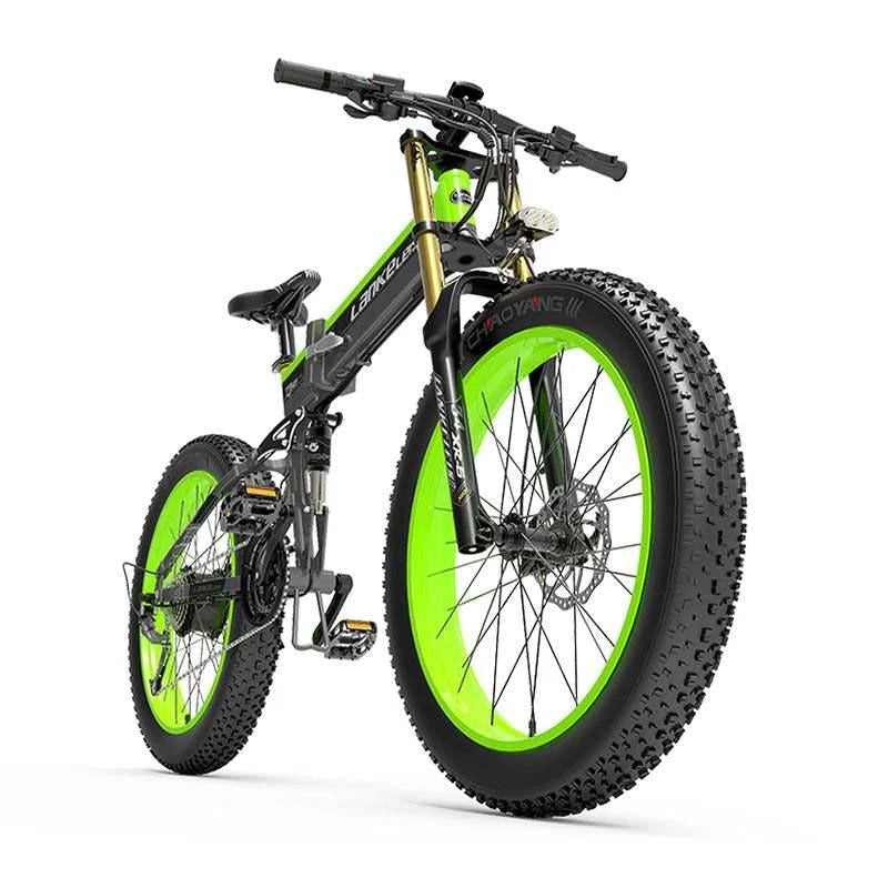 2026 Lankeleisi XT750 Plus 1000W 26" Fatbike Dual Crown Fork Foldable E-Mountain Bike 17.5Ah