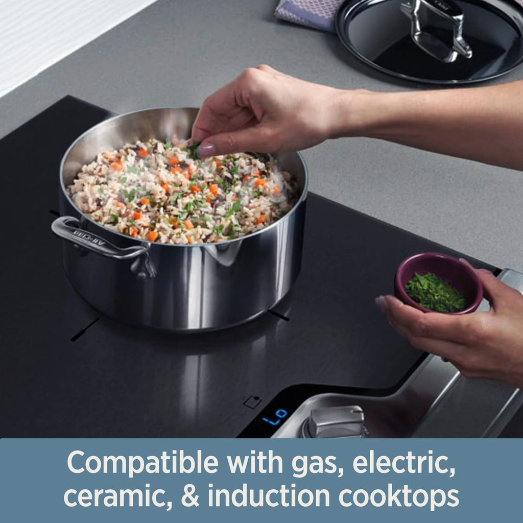2026 All-Clad D3 Stainless 3-ply Bonded Cookware, Sauce Pan with lid, 3 quart