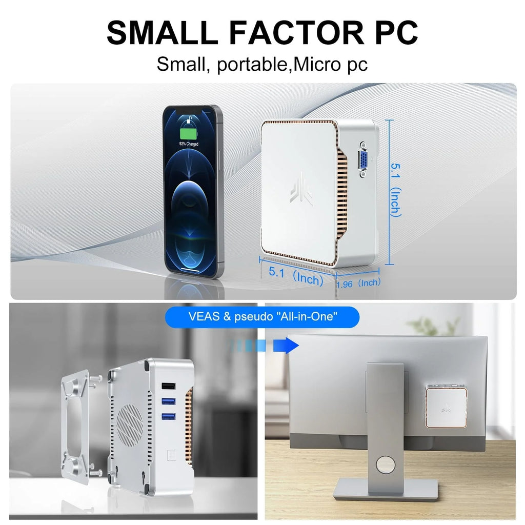 2026 KAMRUI GK3Plus Mini PC, 16GB RAM, 512GB M.2 SSD Mini Computer