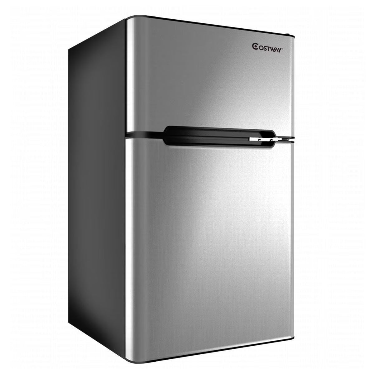 2026 Costway Refrigerator Small Freezer Cooler Fridge Compact 3.2 cu ft. Unit, Grey
