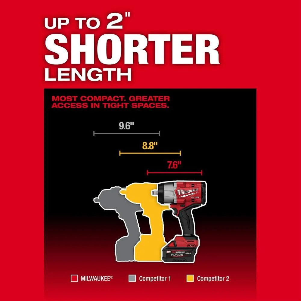 2026 Milwaukee 2967-20 M18 FUEL 1/2" High Torque Impact Wrench w/ Friction Ring, Tool Only