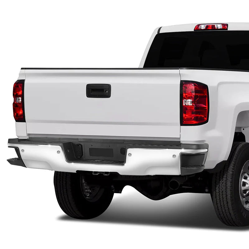 Rear Step Bumper W/License Plate Lights 15-19 Chevy Silverado / GMC Sierra 2500 3500 HD