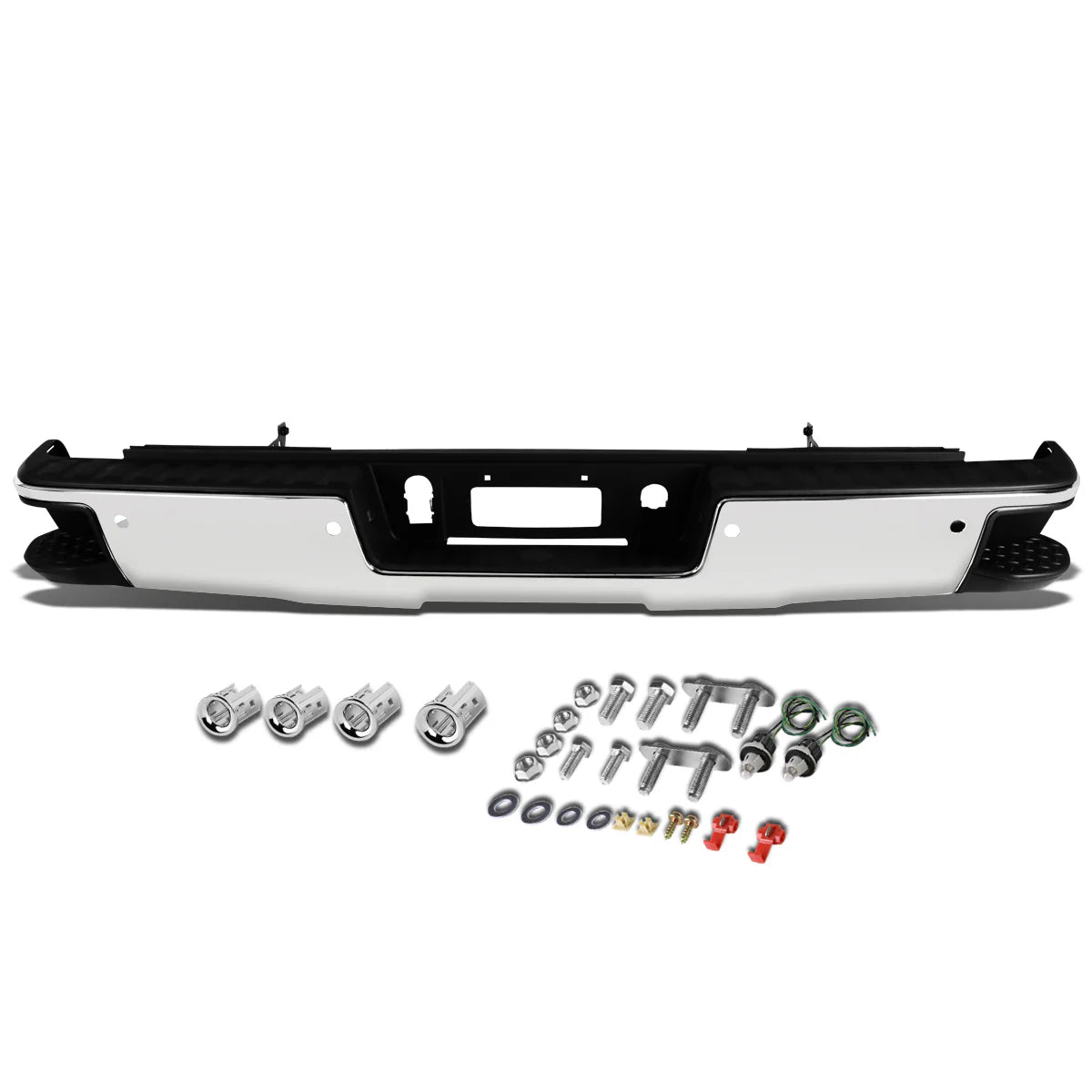 Rear Step Bumper w/Parking Sensor Holes  14-18 Chevy Silverado GMC Sierra 1500