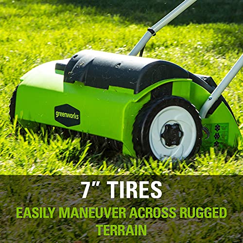2026 Greenworks 10 Amp 14” Corded Electric Dethatcher (Stainless Steel Tines)