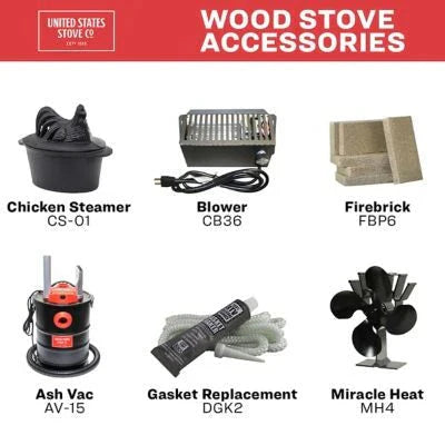 2026 2025 900 square feet EPA-exempt cast iron stove