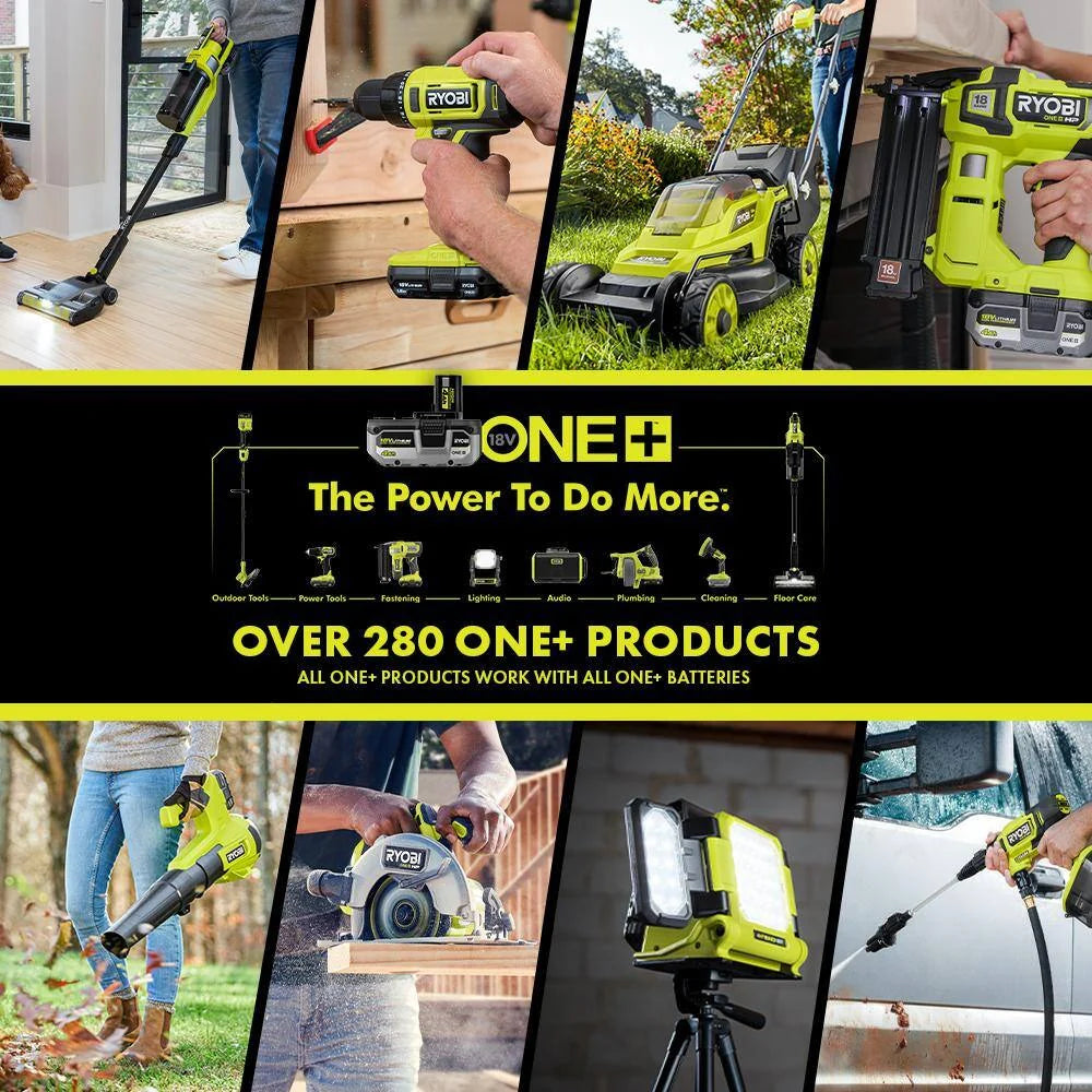 2026 RYOBI ONE+ 18V Cordless Tool Set with 10 Pieces, 3 Batteries and Charger (Model Year 2025) PCK750KN
