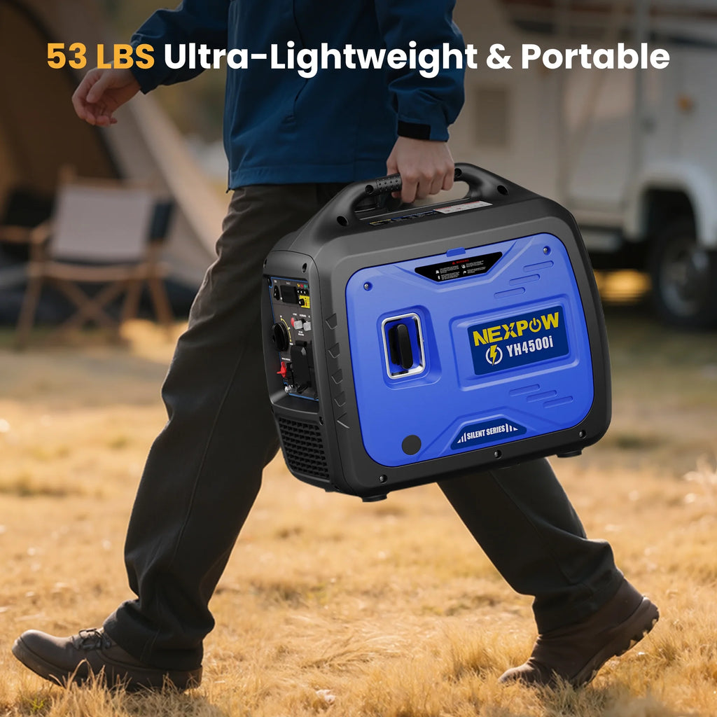 2026 NEXPOW 2250W Portable Inverter Generator, Gasoline Power Quiet Lightweight for Backup Home & Camping, Eco-Mode Feature, Parallel Capability, EPA Compliant