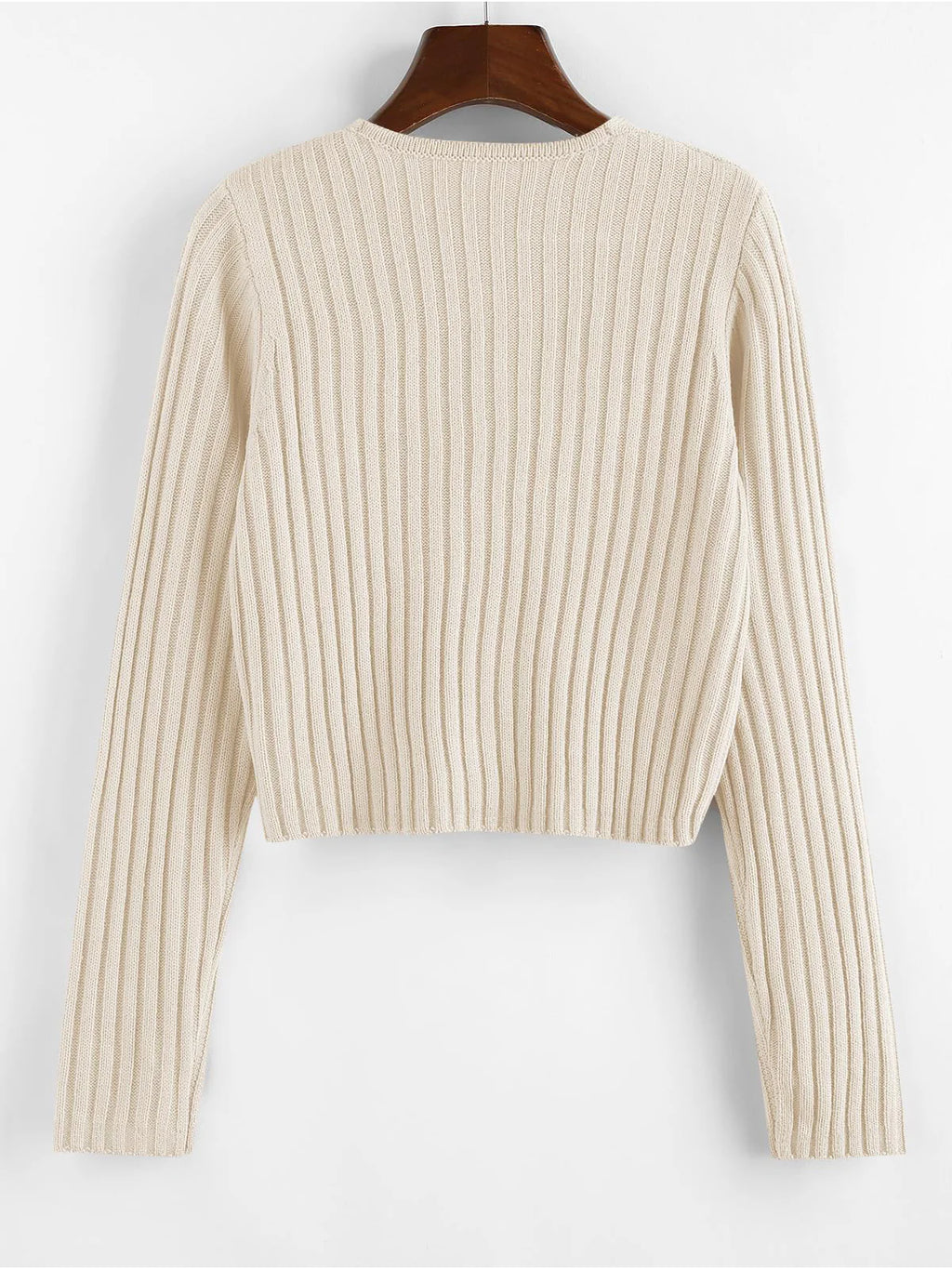 2026 Ribbed Button Cardigan