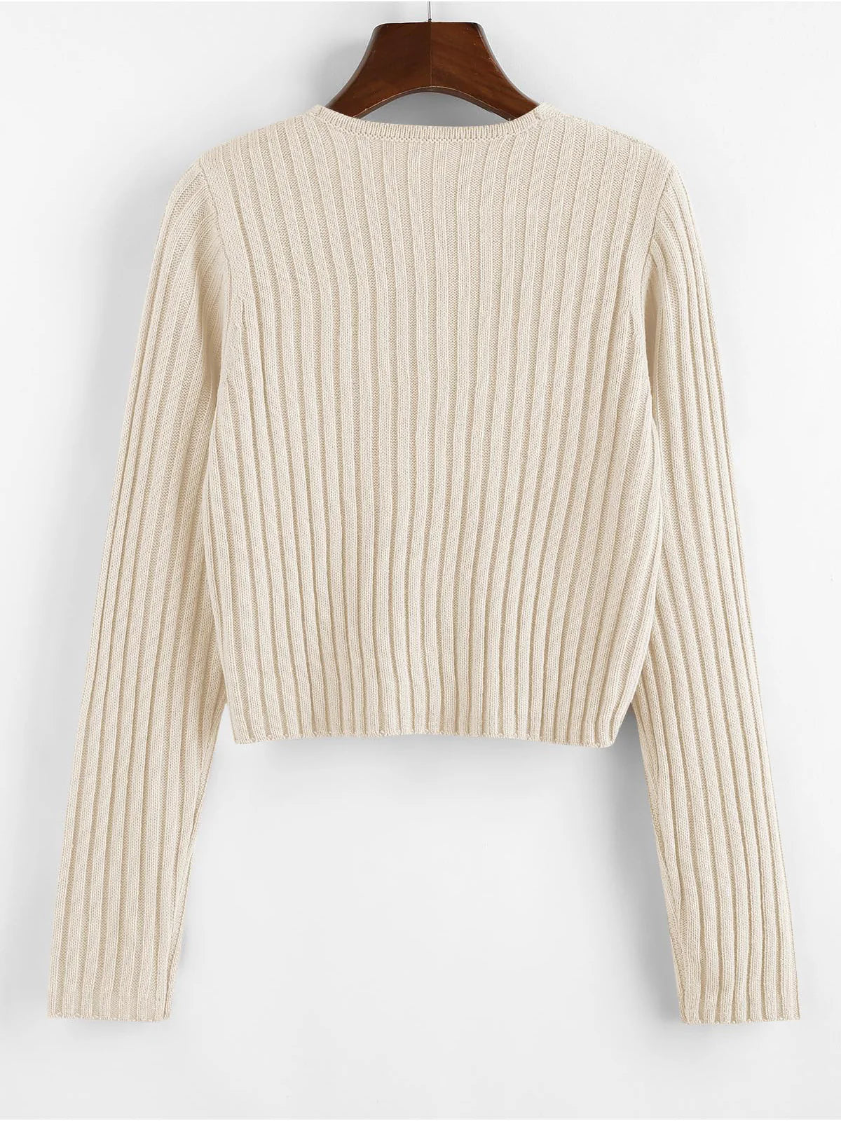 2026 Ribbed Button Cardigan