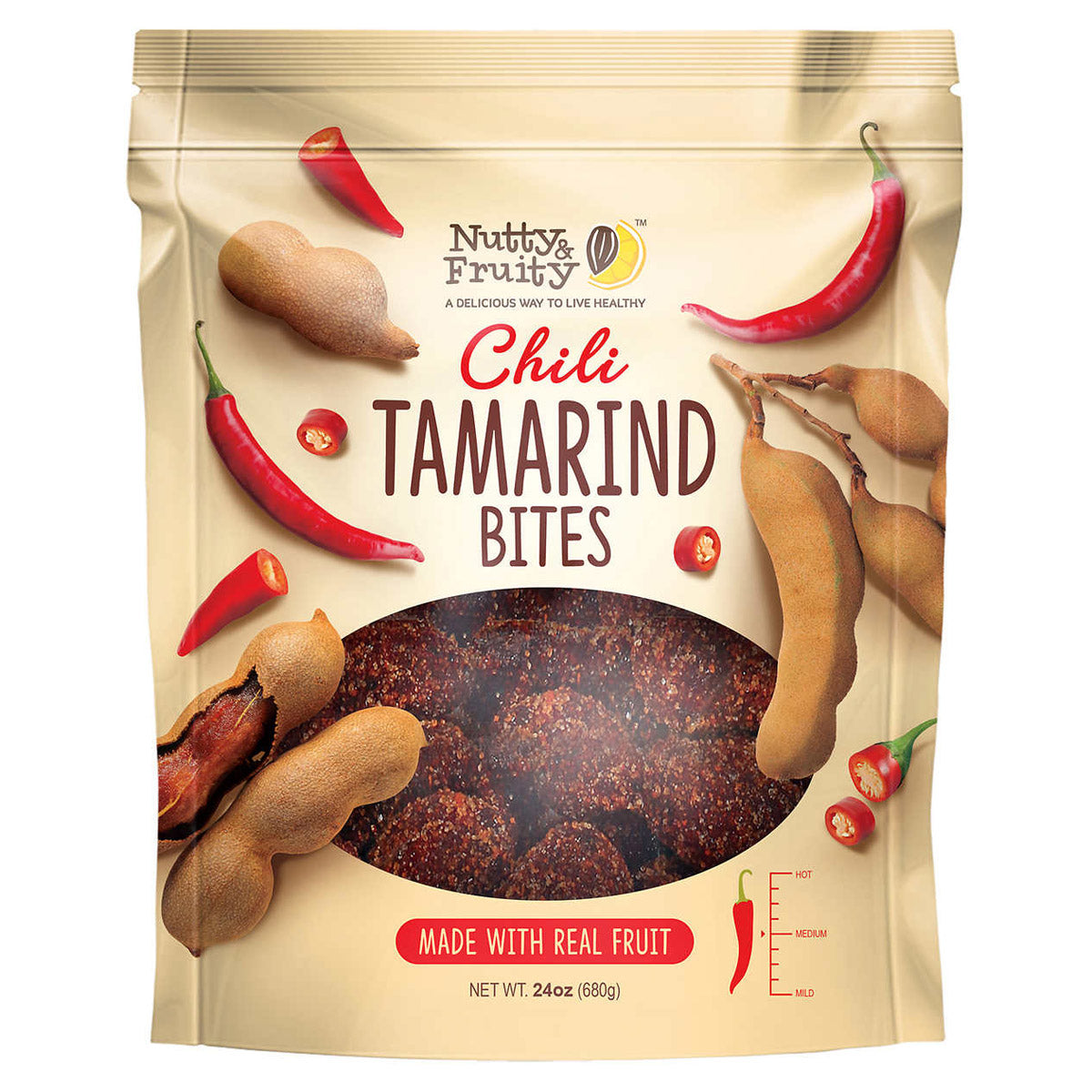 2026 Nutty & Fruity Spicy Chili Tamarind Bites, 24 oz