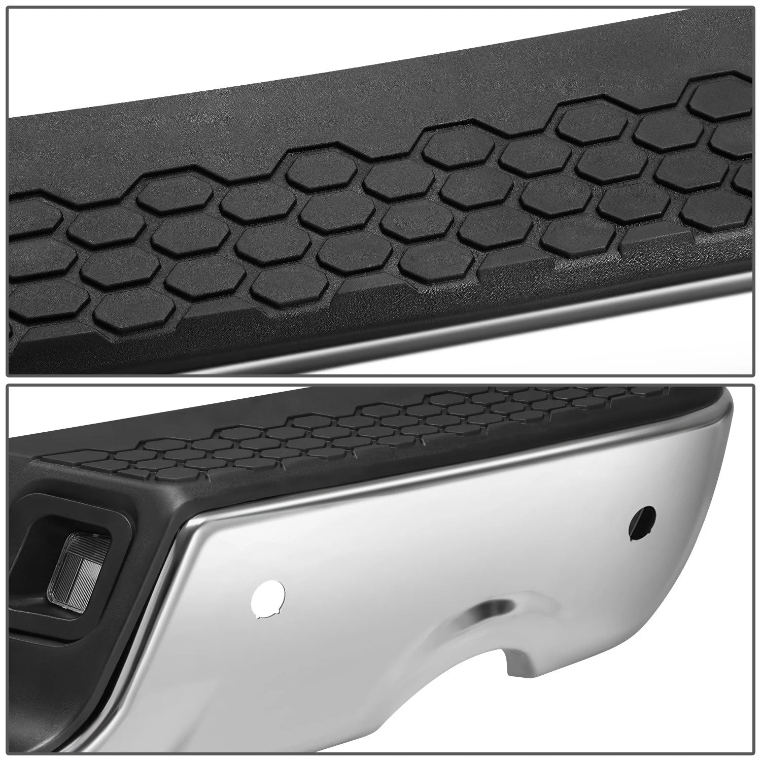 Modular Style Rear Step Bumper w/Dual Exhaust+Sensor Holes  09-19 Dodge Ram 1500 2500 3500