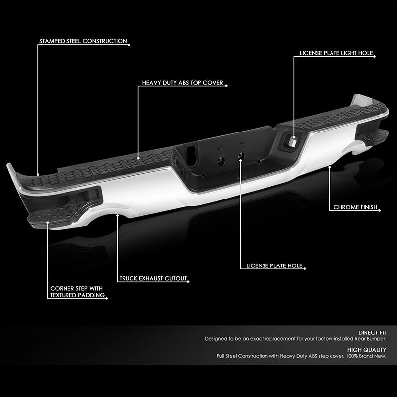 Rear Bumper (w/Dual Exhaust Cutouts) 11-18 Ram 1500, 19-23 1500 Classic