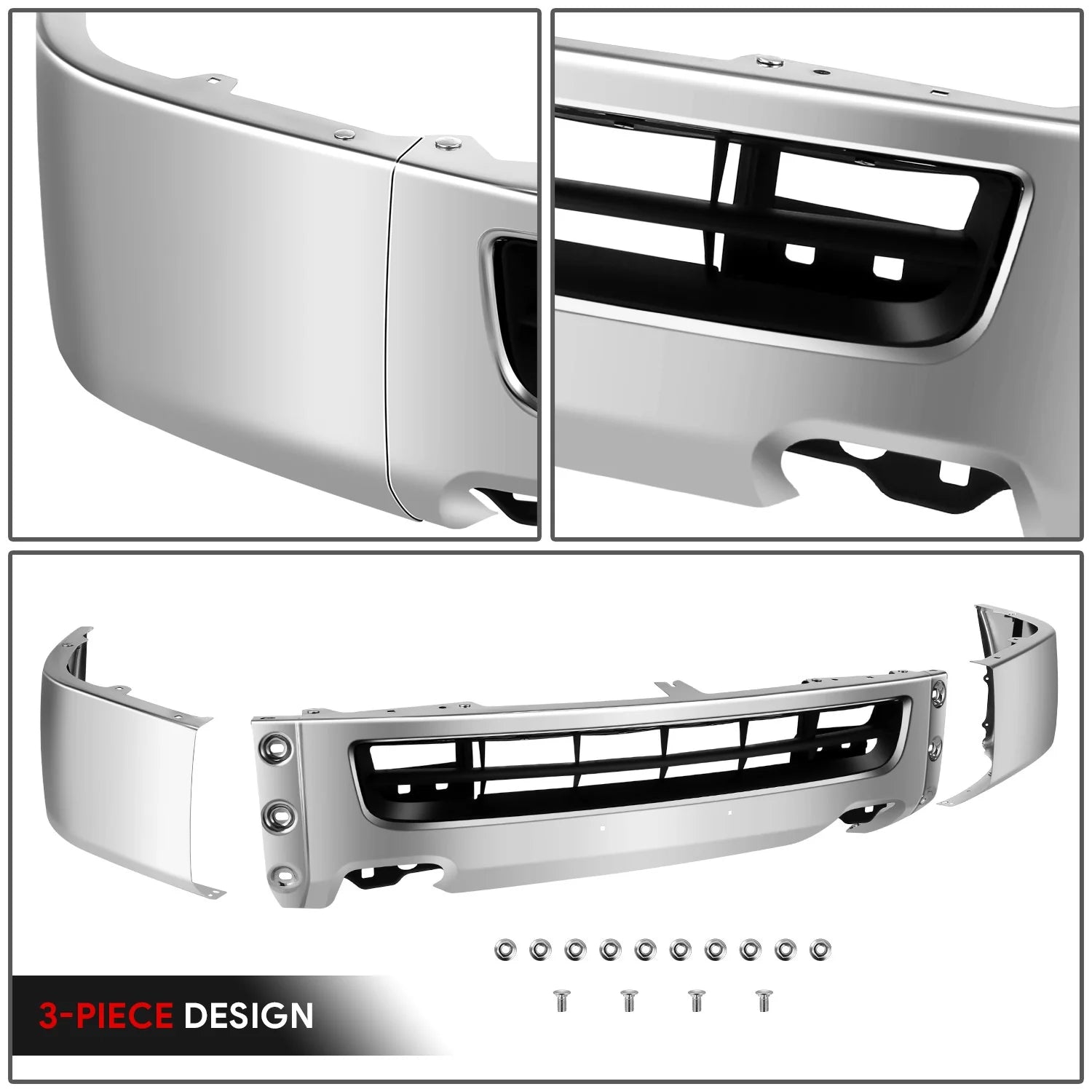 Modular Style Front Bumper w/ Fog Light Cutouts12-21 Nissan NV1500 2500 3500