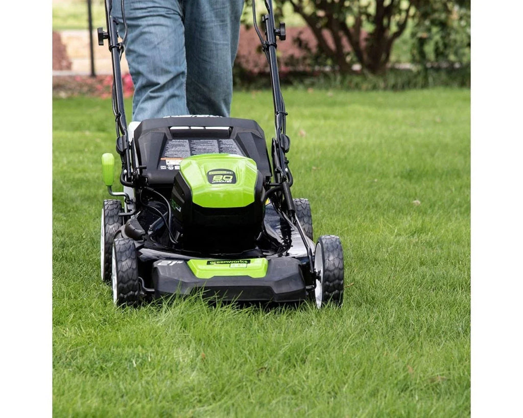 2026 80V Battery-Powered Lawn Mower, 53 cm (21 inch), Self-Propelled, Brushless | Greenworks