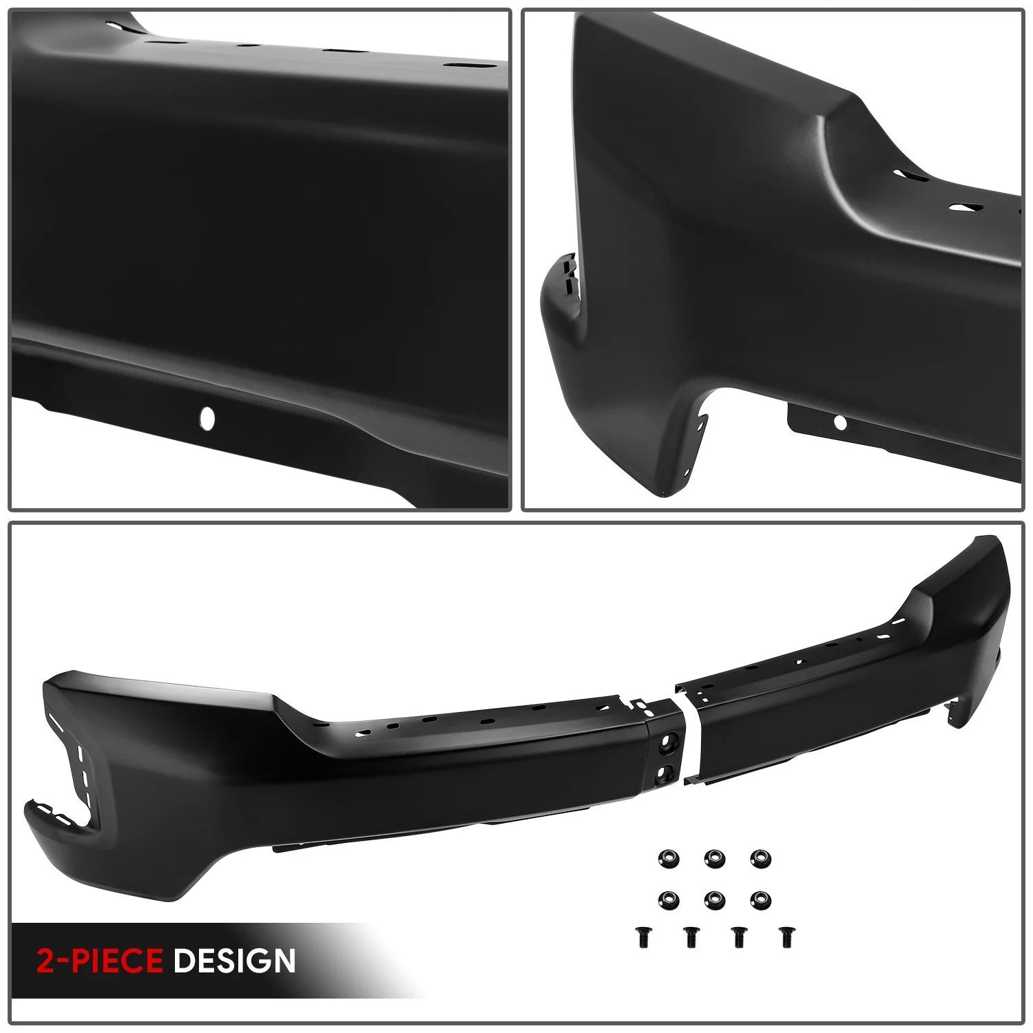 Modular Style Front Bumper w/o Parking Sensor Holes 19-21 Chevy Silverado 1500, 2022 LTD