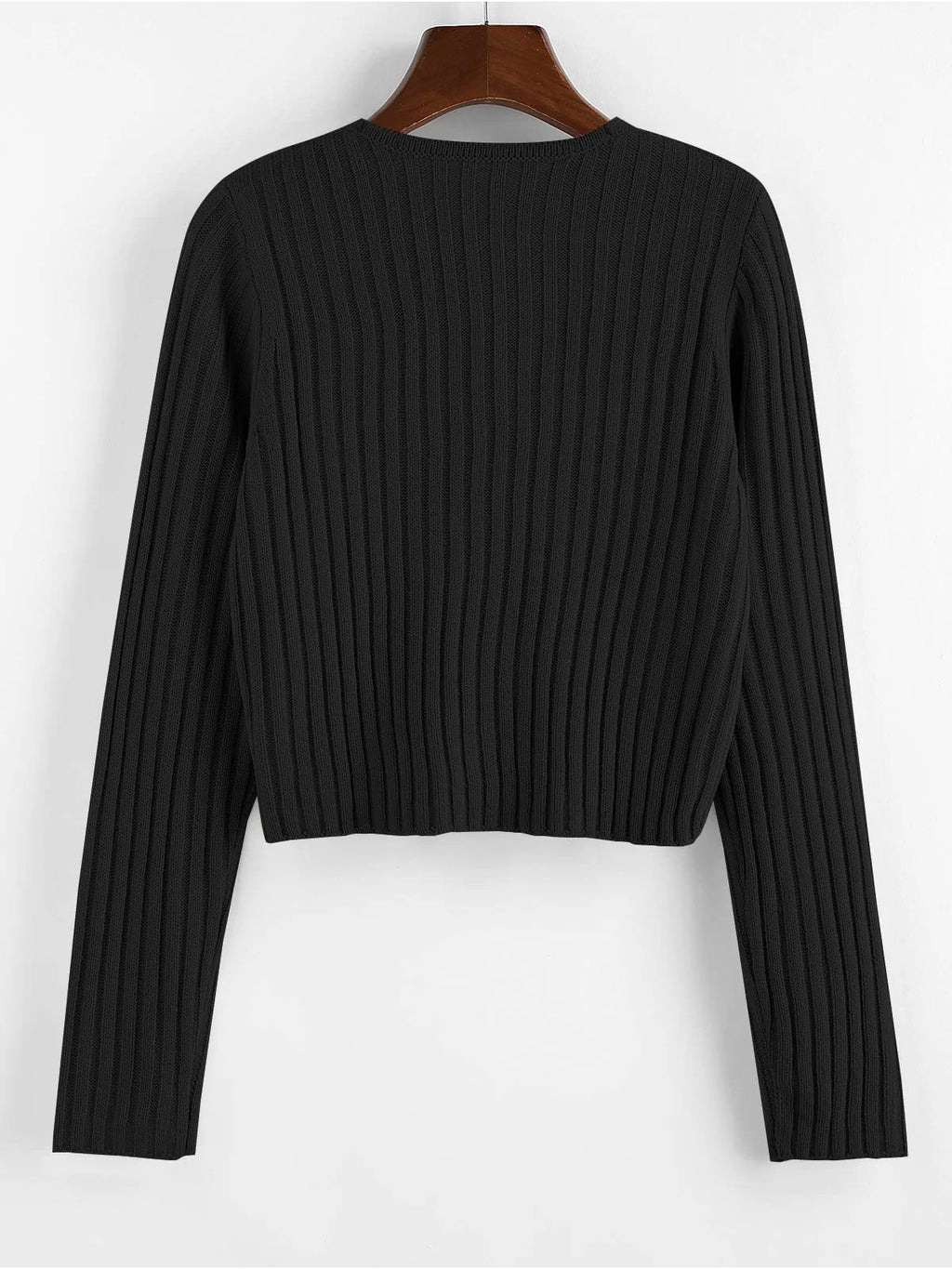 2026 Ribbed Button Cardigan