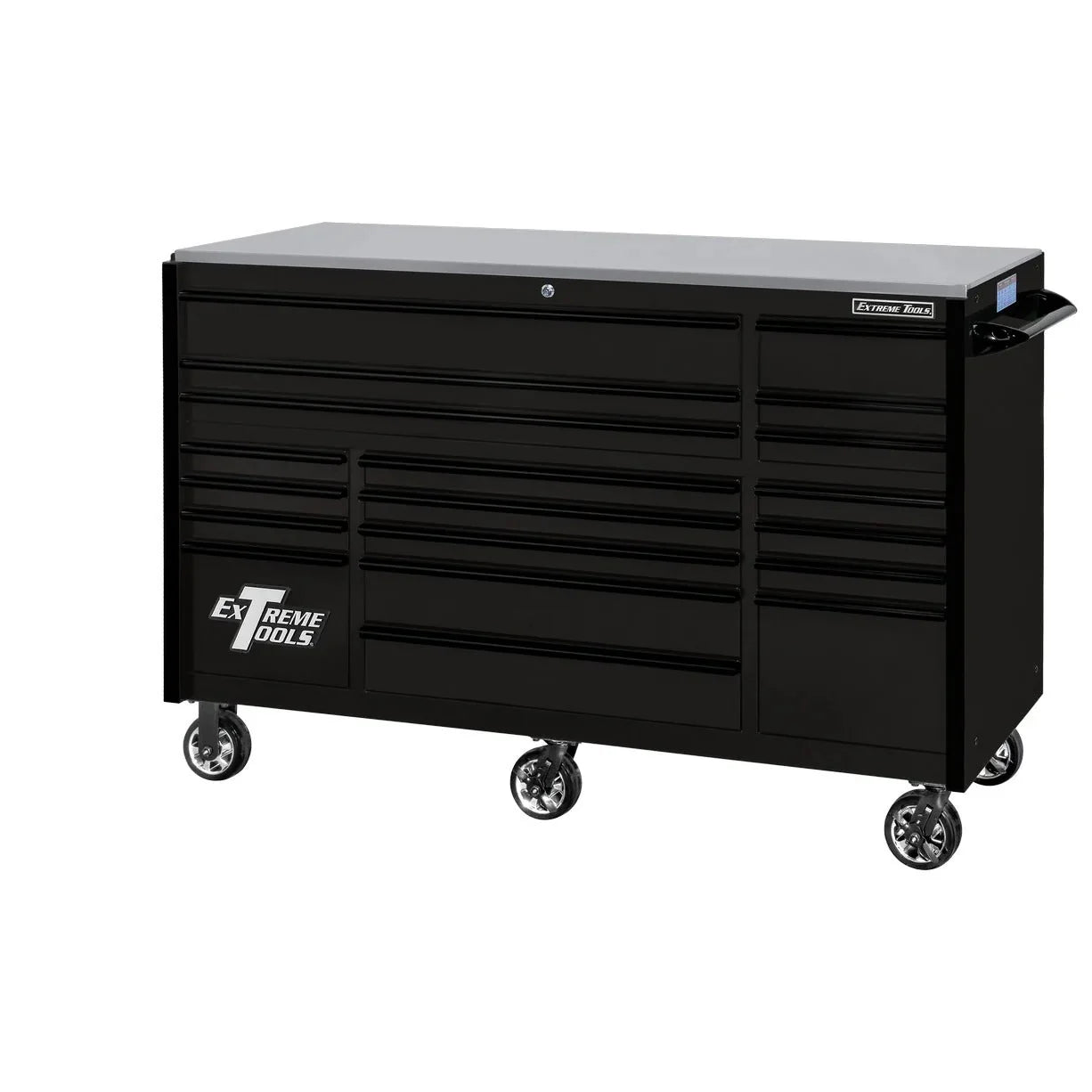 2026 Extreme Tools RX250 Series 72-inch x 30-inch Rolling Cart – 19 Drawers – 250 lb Drawer Slides