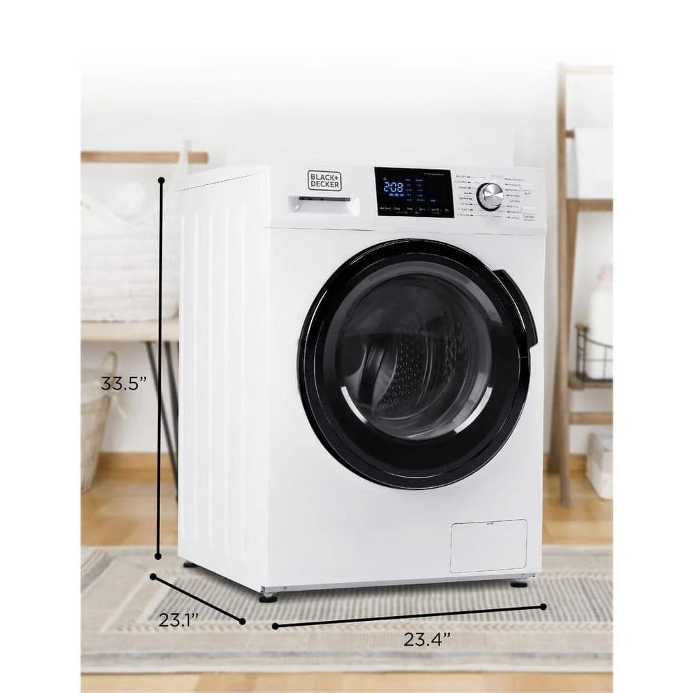 2026 BLACK+DECKER 2.7 cu. ft. All-in-One Washer and Dryer Combo in White BCW27MW💝 Last Day For Clearance