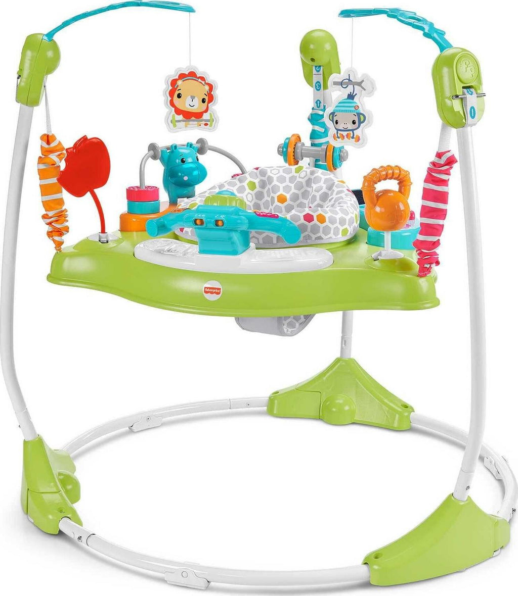 2026 Fisher-Price Baby Bouncer Fitness Fun Folding Jumperoo Infant Activity Center with Lights &amp; Music. Unisex