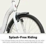 2026 2025 Schwinn Meridian Adult Tricycle, Men's and Women's Beach Cruiser, 26-inch Wheels, Low Step-Through, Wide Saddle, Folding Rear Basket.