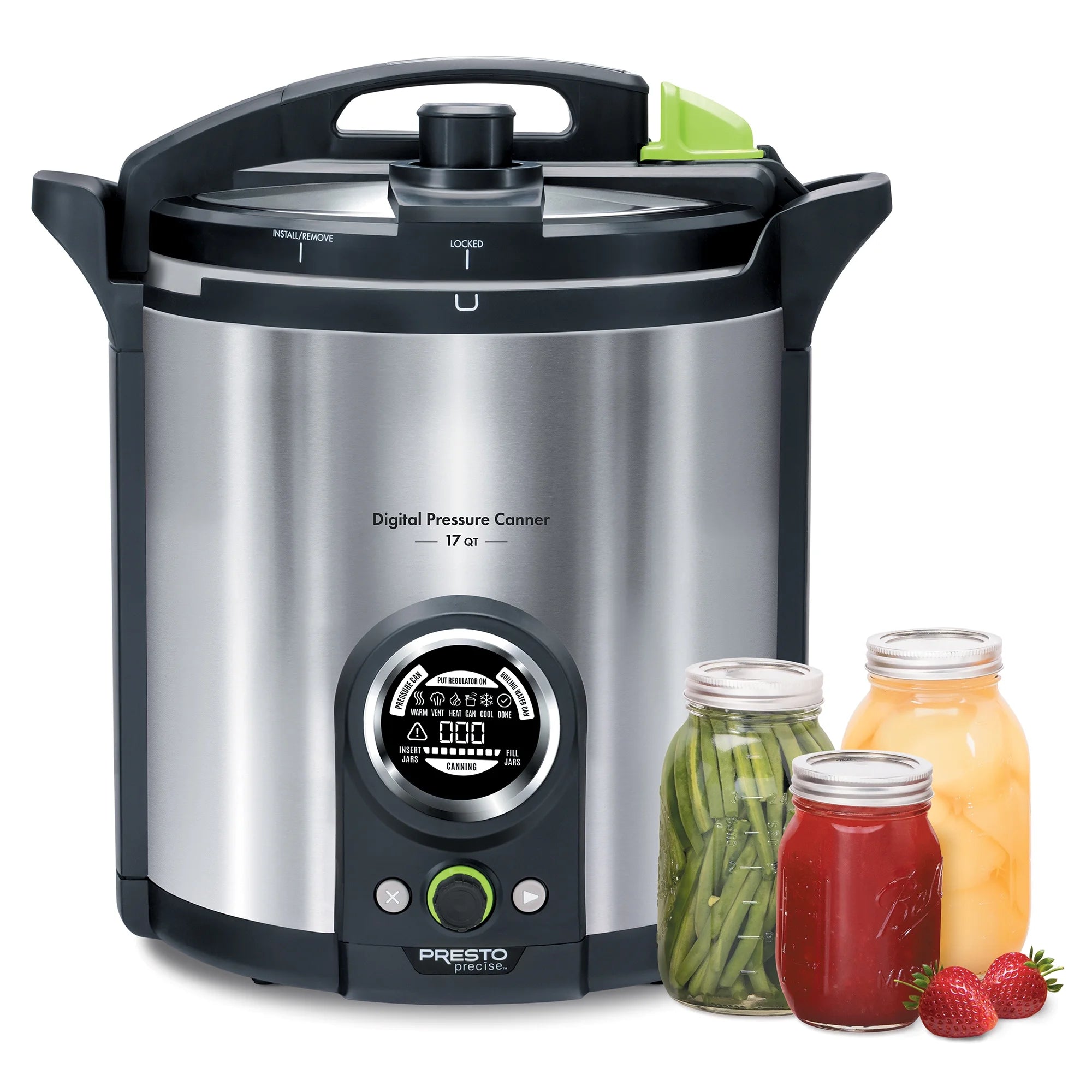 2026 Presto Precise 02152 17 Qt Stainless Steel Electric Pressure Canner, Silver