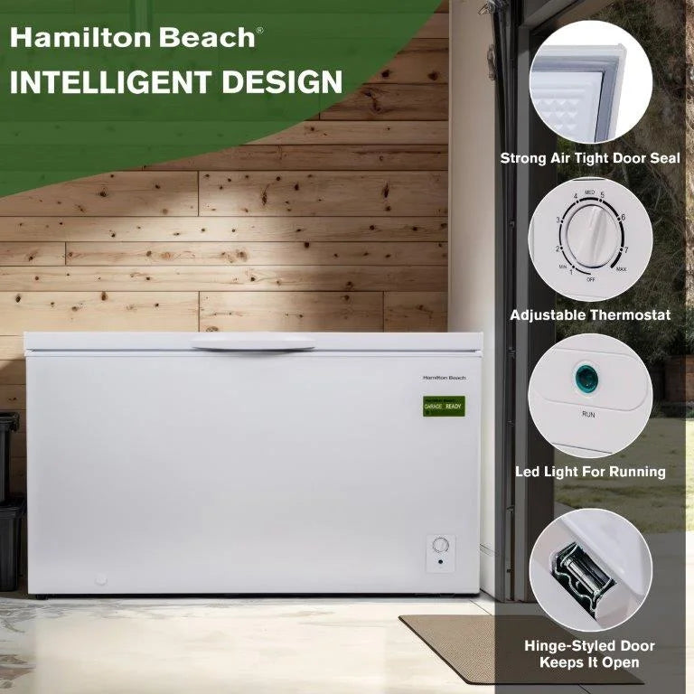 2026 Hamilton Beach 14 Cu. ft. Chest Freezer, HZ7941-3BCOM, White