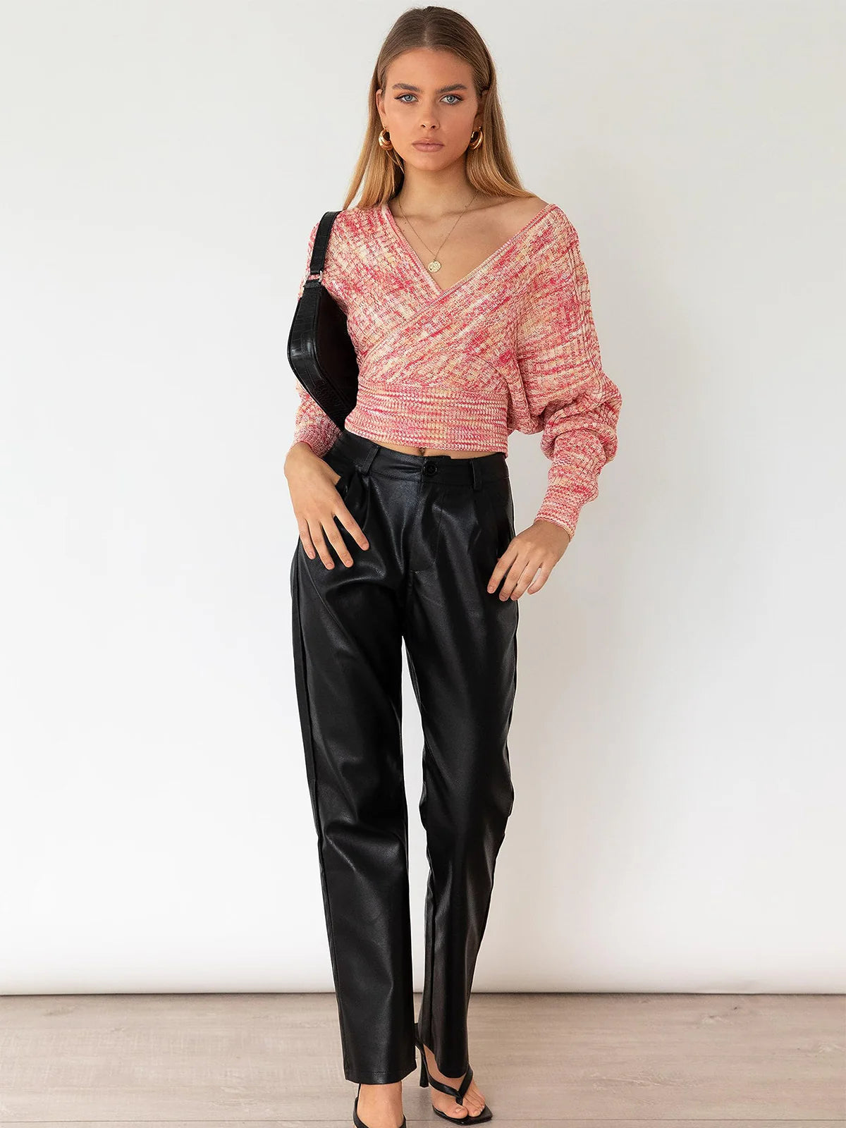 2026 Ribbed Wheat Fringe Sweater