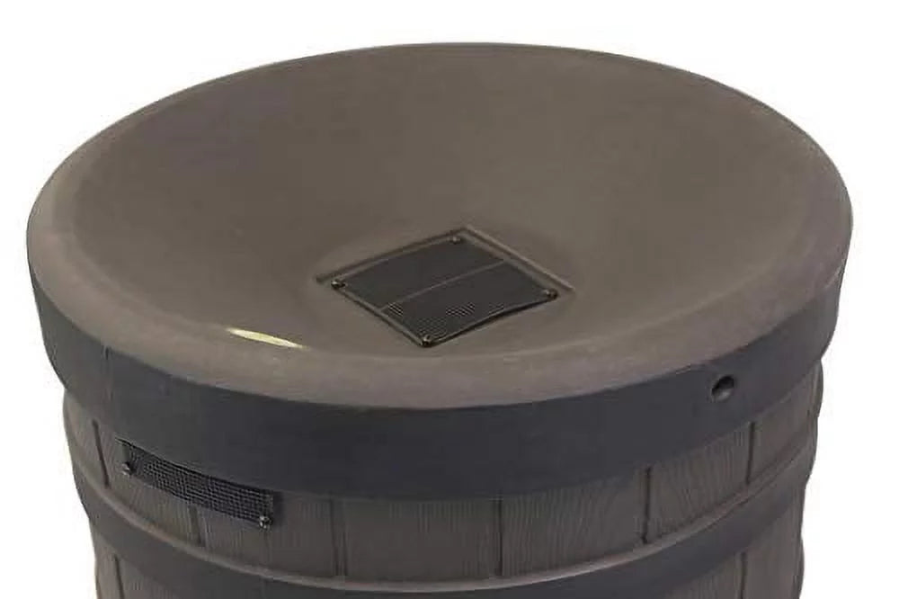 2026 Good Ideas Rain Wizard American Oak Rain Barrel – 50 Gallon